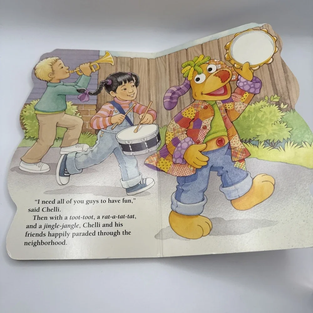 Vtg Chelli Can Share Sesame Street Golden Book Cartoon Network 1997 Rare
